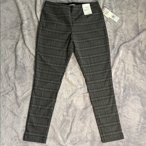 Calvin Klein Gray Plaid Women's Pants